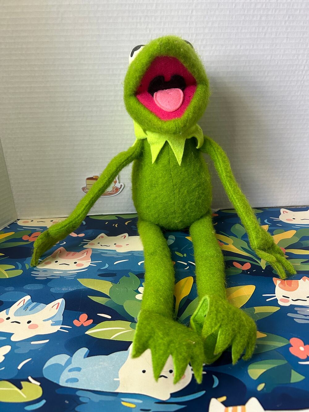 Vintage Kermit The Frog Muppets Fisher Price Toys 850 Plush Stuffed Animal Doll